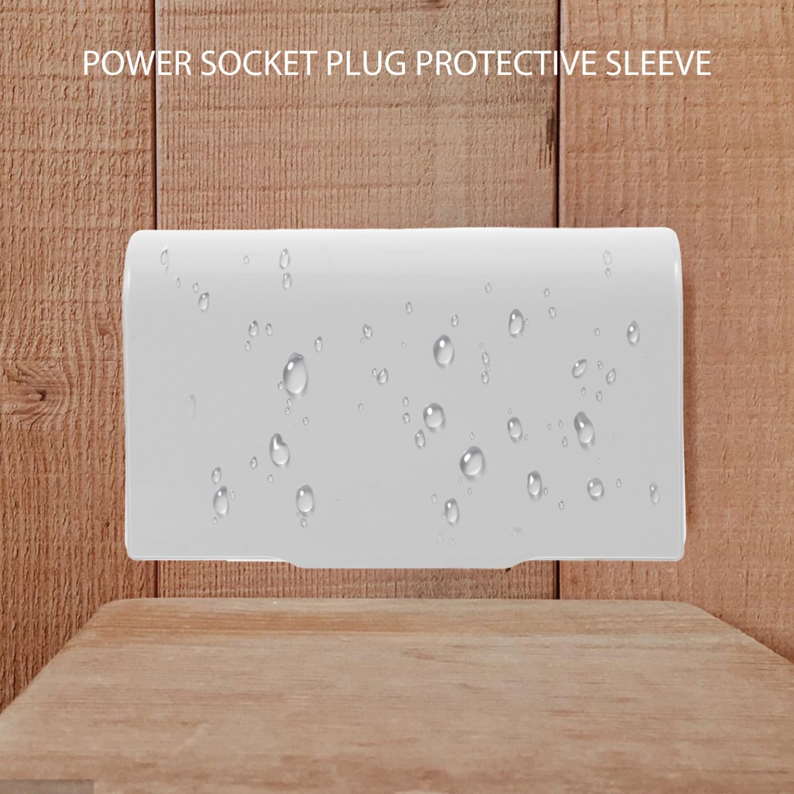 Elettrica Installazione Esterno da Coperchio Presa e per Bianco Plastica Adesiva Pratica Semplice Protezione Prese Esterne Outdoor