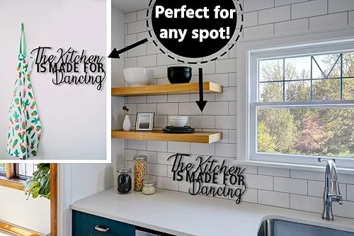 Miniatura 9 de Est Frontier - Letrero decorativo de pared para cocina, sala de estar, comedor, casa de campo, abuela, hogar, decoraciÃ³n colgante de metal negro,