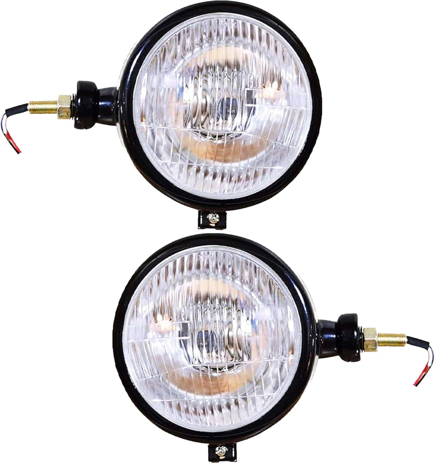 Light Blue Headlights Assemblies with 12v Bulbs Competitive for David Brown 700 900 800 1200 1400 Series | Massey Ferguson 35X 35 65 765 | Case/IH Tractor B250 B275 B414 B444