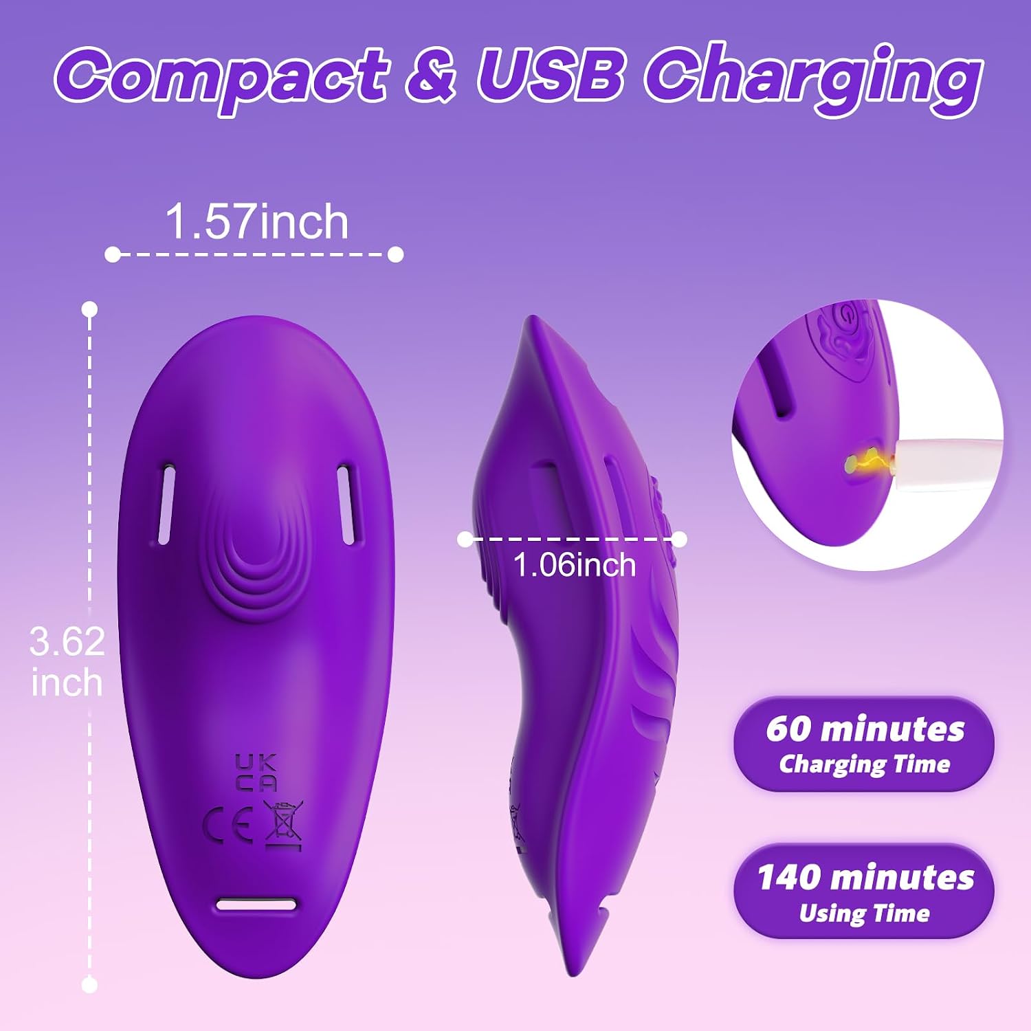 Wearable Vibrator Sex Toys Women Vibrating Panties, APP Control Clitoral Stimulator with 9 Modes, Waterproof Rechargeable Panty Vibrator Couples Sex Toys, Discreet Vibrator Adult Toys for Her Pleasure