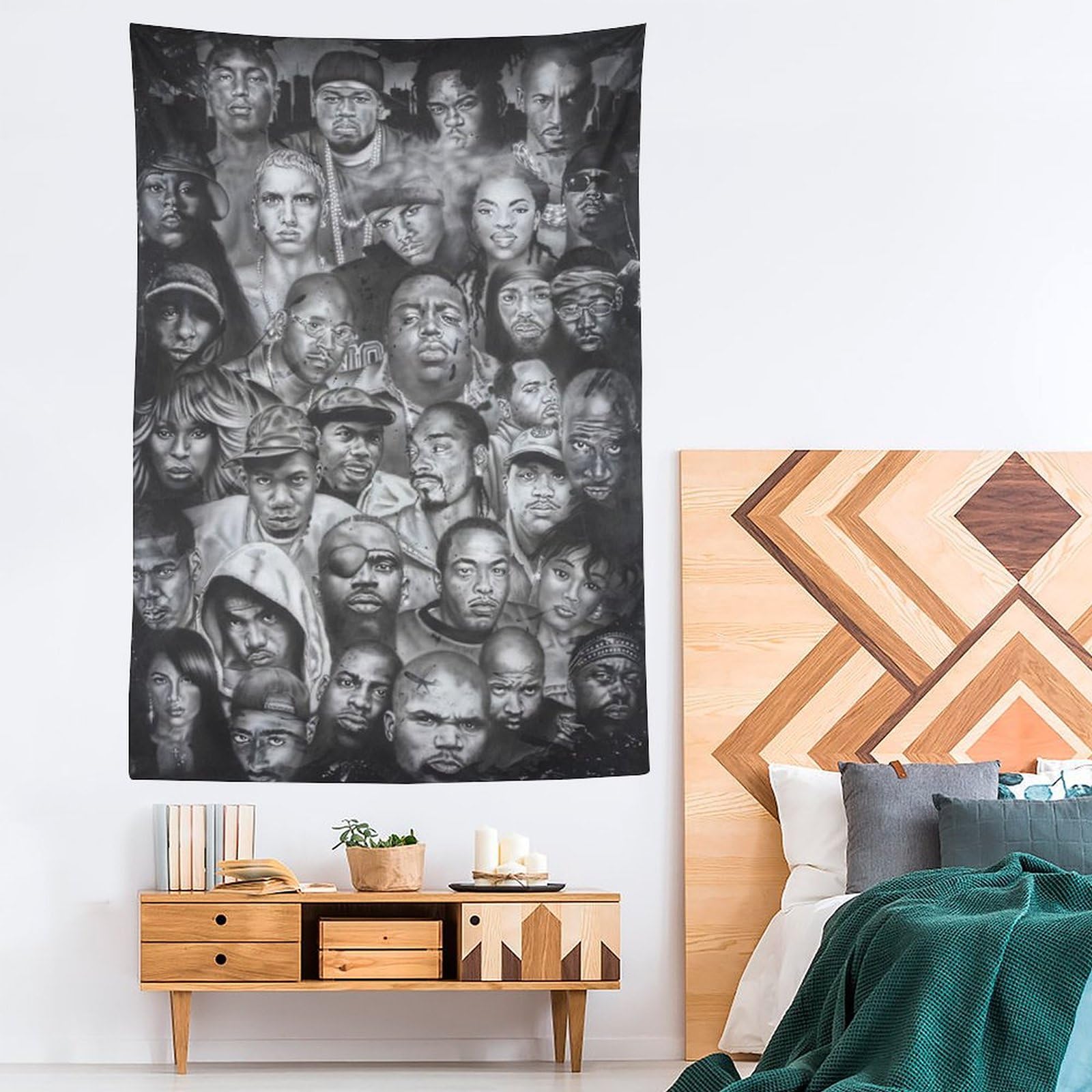 Poster da parete con cantante rap hip hop e stelle (23), decorazione per la casa, decorazione per la casa, 152,4 x 228,6 cm