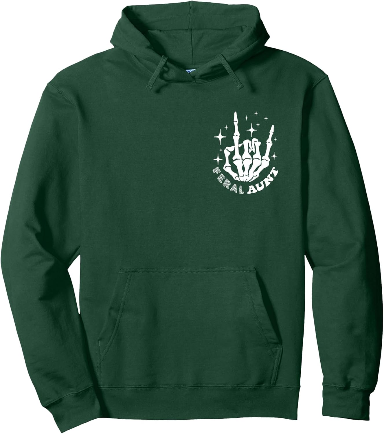 Groovy Somebody's Feral Aunt Cool Aunts Club Funny Auntie Pullover Hoodie