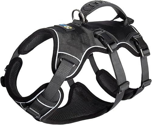 COODEO Arnés para perro con asa, arnés ajustable de 5 puntos a prueba de escape, arnés de soporte multiuso, arnés de elevación para perro, cómodo