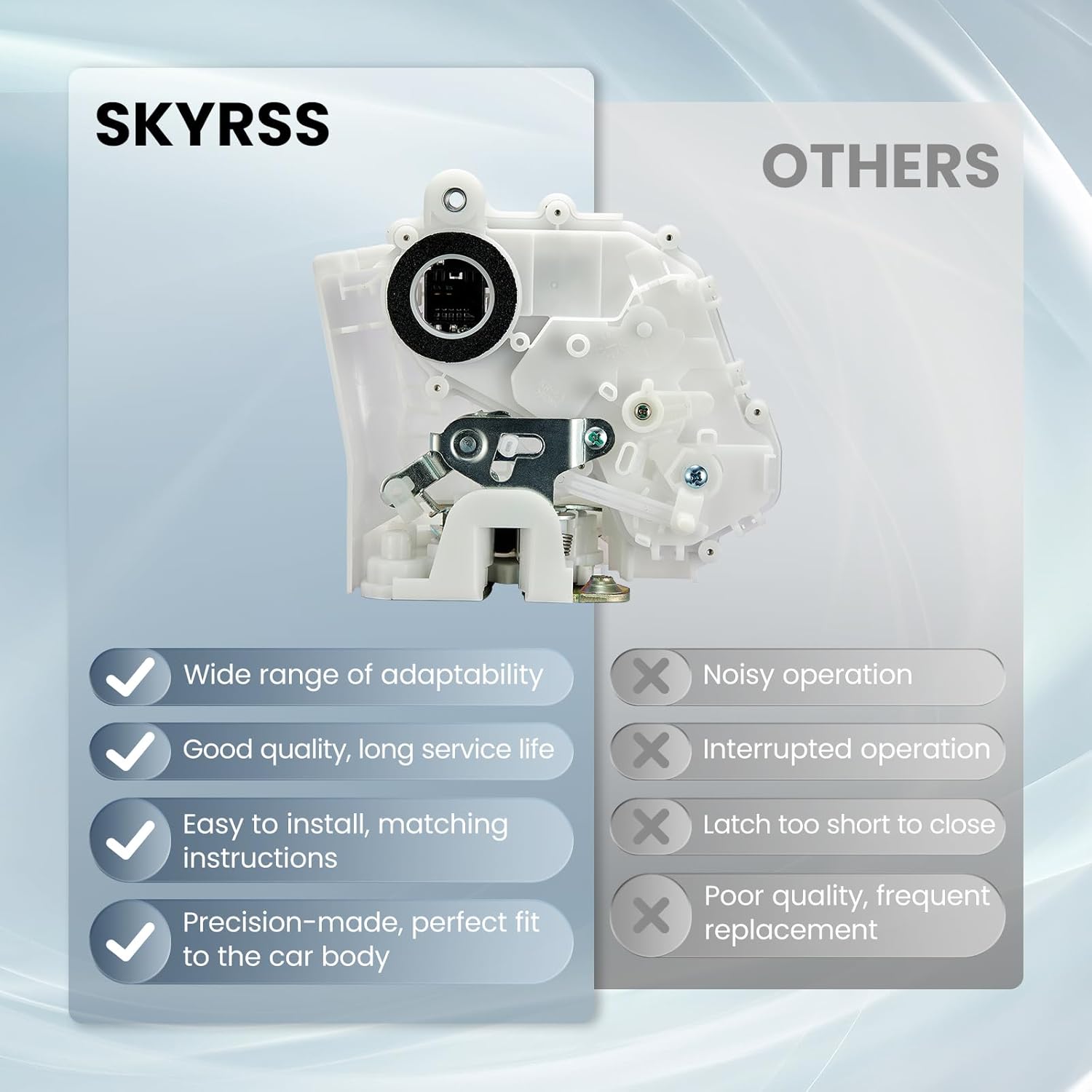 72650SWAA01 Rear Left Driver Side Power Door Latch Compatible with Honda CR-V 2007 2008 2009 2010 2011, Door Lock Actuator w/Latch Assembly