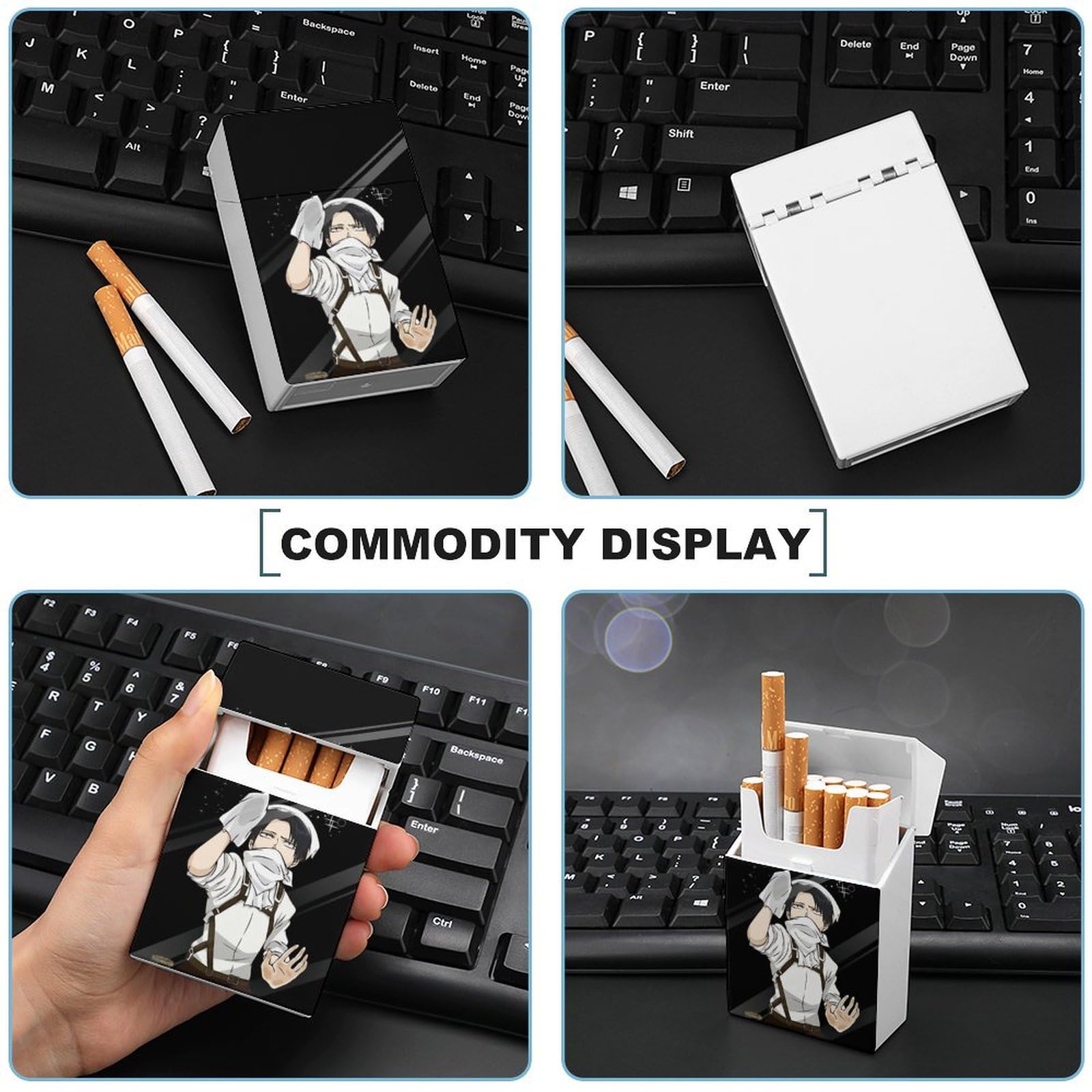 Amazon.co.jp: シガレットケース 進撃の巨人 リヴァイ 兵長 たばこ