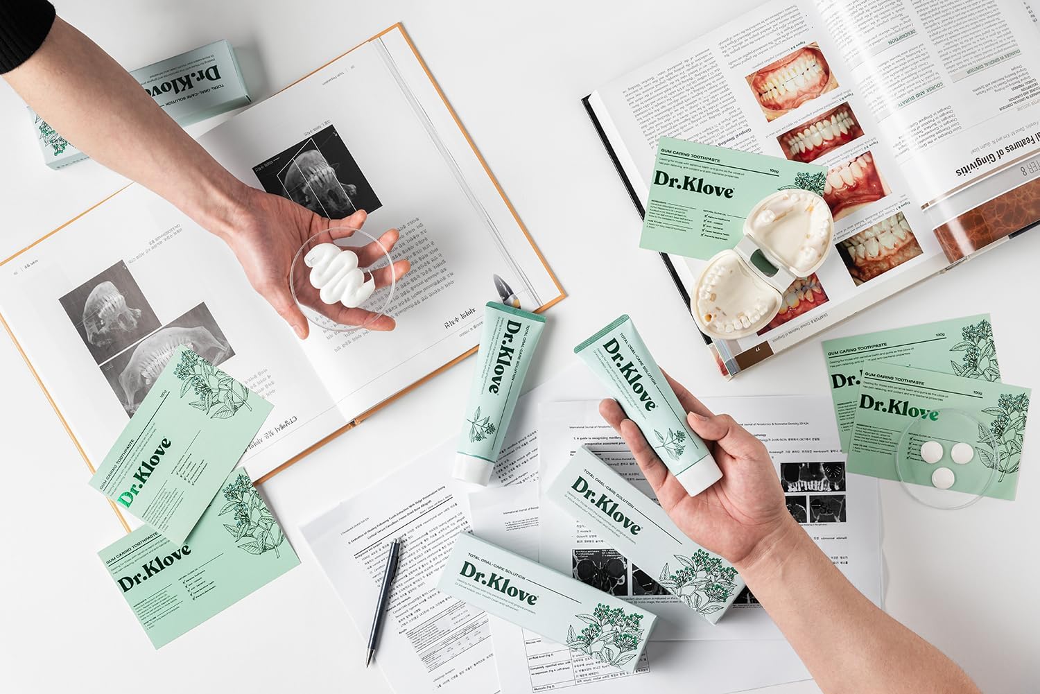 Dr. Klove Clove Natural Toothpaste (Gum Protection) – Fluoride-Free, Fragrance-Free, Natural Clove Oil, Safe for Pregnancy, Single & Gift Set Option (3)