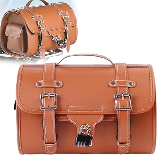 Bolsas Impermeables Marrones De Gran Capacidad, Bolsa Lateral para Herramientas, Asiento Trasero para Equipaje Viaje. para