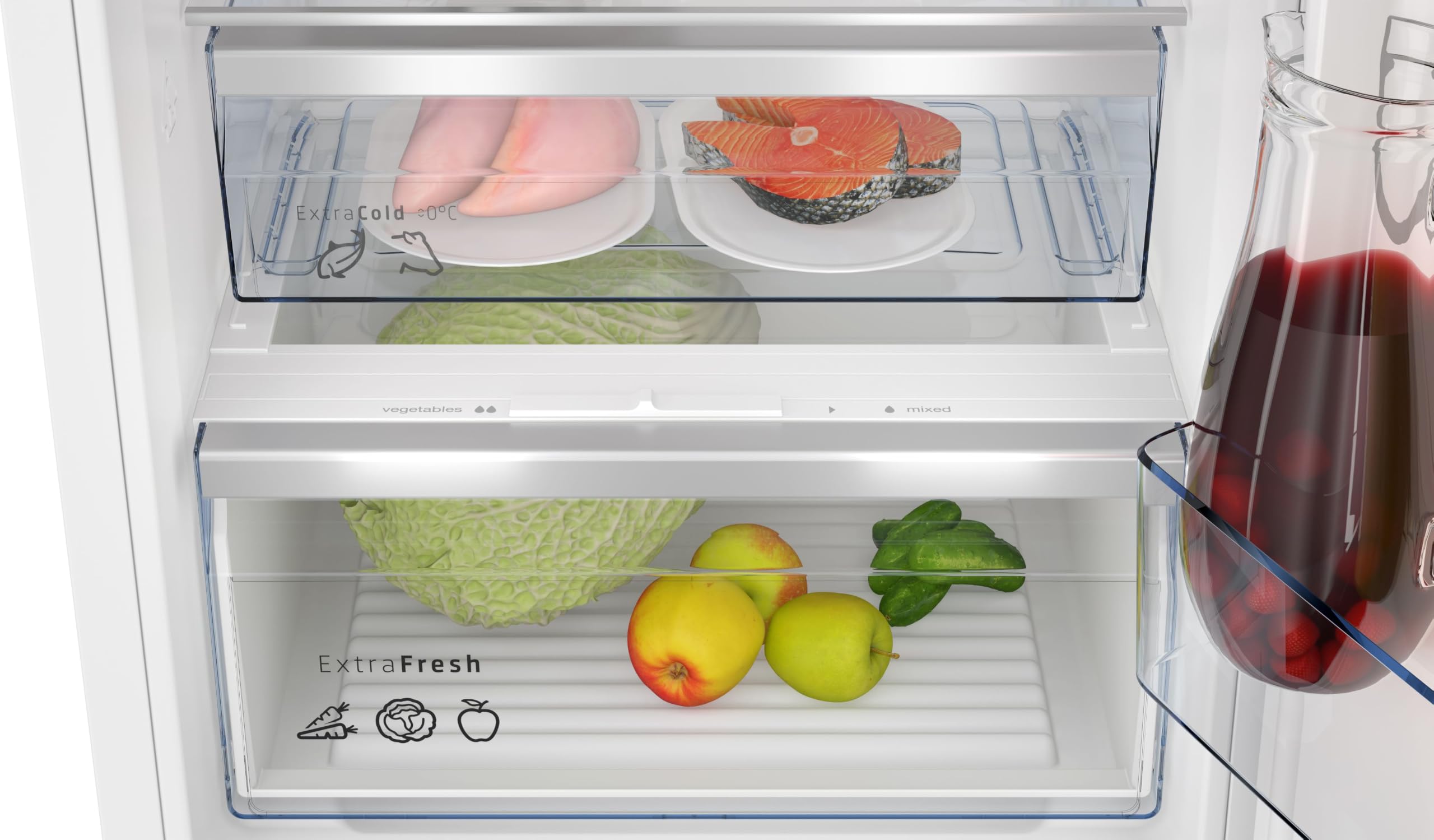 Balay, Frigorífico Combi, Integrable, NoFrost, 3KID834F | No vuelvas a descongelar y conserva mejor tus alimentos con la tecnología NoFrost.