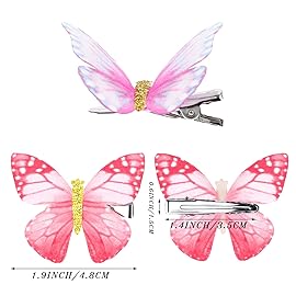 Boao 18 Pieces Glitter Butterfly Hair Clips for Girls Teens Women Hair Accessories (Stylish Styles)