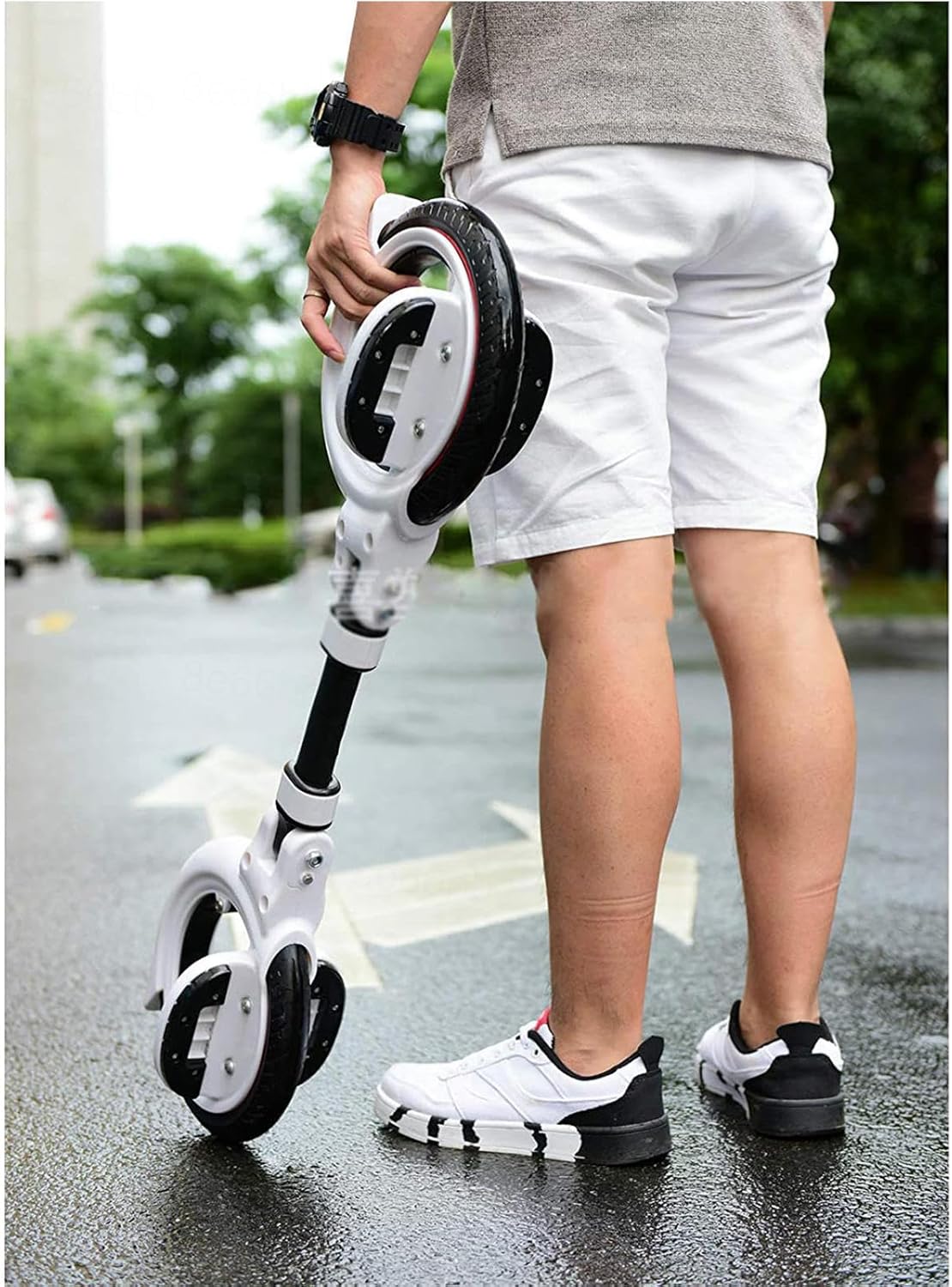 Foldable Two-Wheel Drift Board - Easy to Carry Skate Cycle for Kids & Teens, Perfect for Outdoor Fun, Adventure & Play, Lightweight, Portable Skateboard