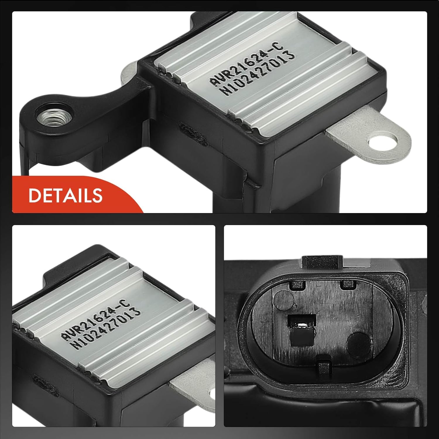 A-Premium Alternator Voltage Regulator Compatible with BMW 335i xDrive 2013-2015, X5 2012, 535i 2010-2016, 535i GT xDrive, 535i xDrive, X3, 435i, X6, 640i, M2, M235i, 14.2 V B-Circuit 14.3 Vset