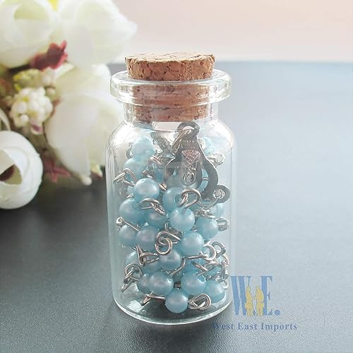 Miniatura 7 de Rosario de Primera Comunión Favor Azul (12) PCS - 5 Decdes/Recuerdos para Primera Comunión Niño