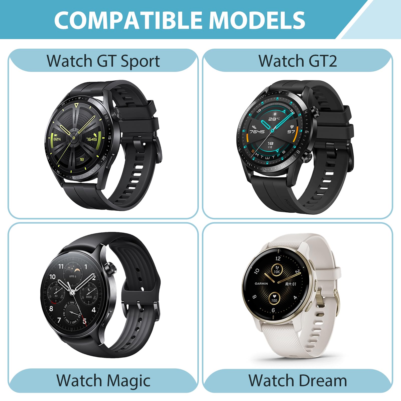 Charger Compatible with Huawei Watch GT/GT2/GT 2e/Honor Watch Magic/Magic 2/Dream/GS Pro - Image 2