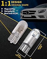 Vista 3 de YM E-Bright T10 194 - Luces LED para interior de automóvil, 168 W5W, 3030 chips 2825, bombilla LED, cúpula, mapa, puerta de maletero, luz de azul