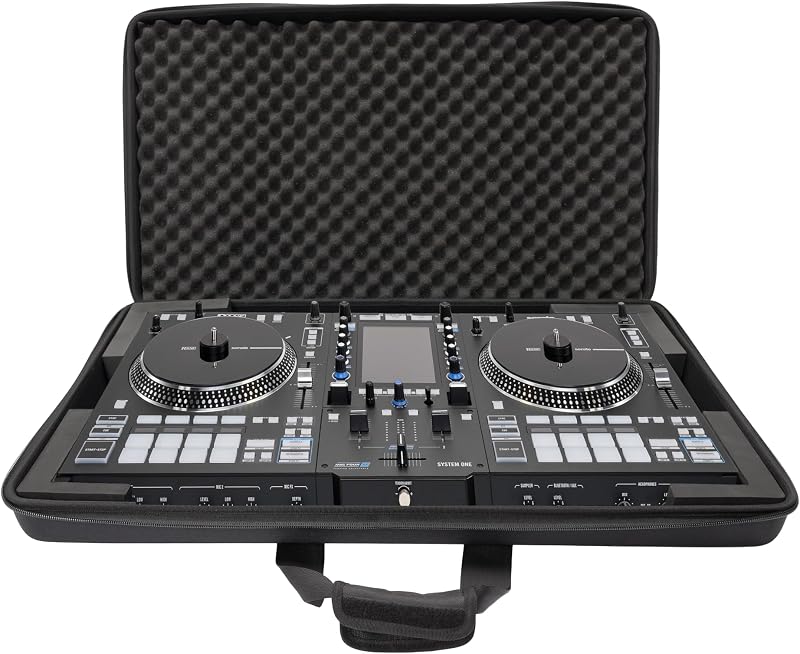 Funda ligera CTRL compatible con Rane System One; funda de viaje moldeada de carcasa dura para la protección diaria del equipo de DJ