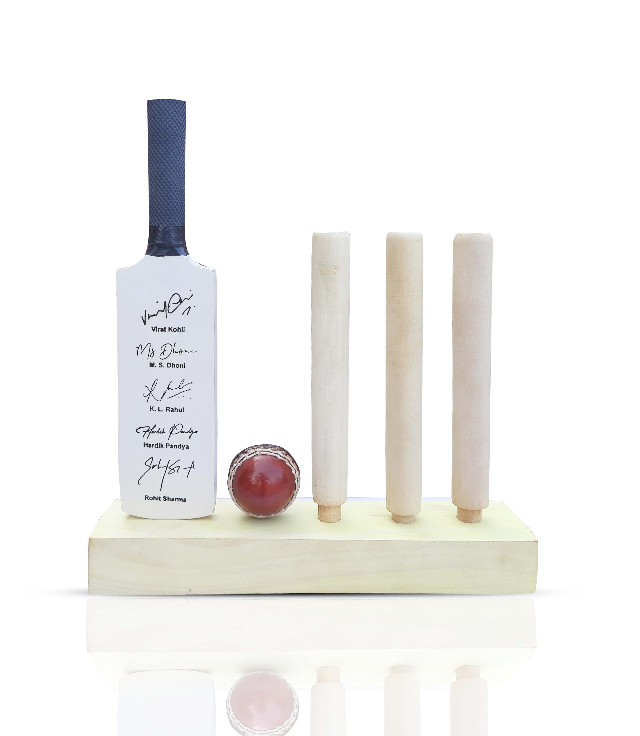 Miniature Cricket Stump Set with Printed Autographs (Not Original) Indian Cricketer Printed Autograph for Show Piece and Gift Purpose Souvenir Cricket Stump for Birthday Gift for Men & Boys (B0DF5W62R6) Amazon Price History, Amazon Price Tracker
