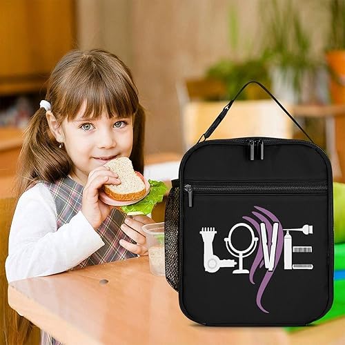 Miniatura 7 de Hairdresser Love Insulated Lunch Bag for Women Men Reusable Lunch Box Tote Bag for Work Travel