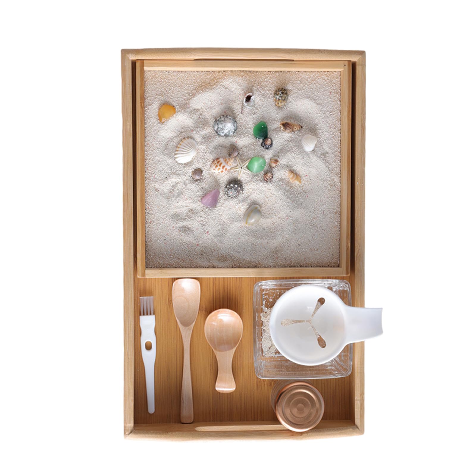 Sand Aktivitätsset mit kreativen Formen und Farben zur Förderung der kognitiven Fähigkeiten und der Vorstellungskraft für Kleinkinder Tabletts für Klassenzimmer, Tablett, Spielzeugtablett