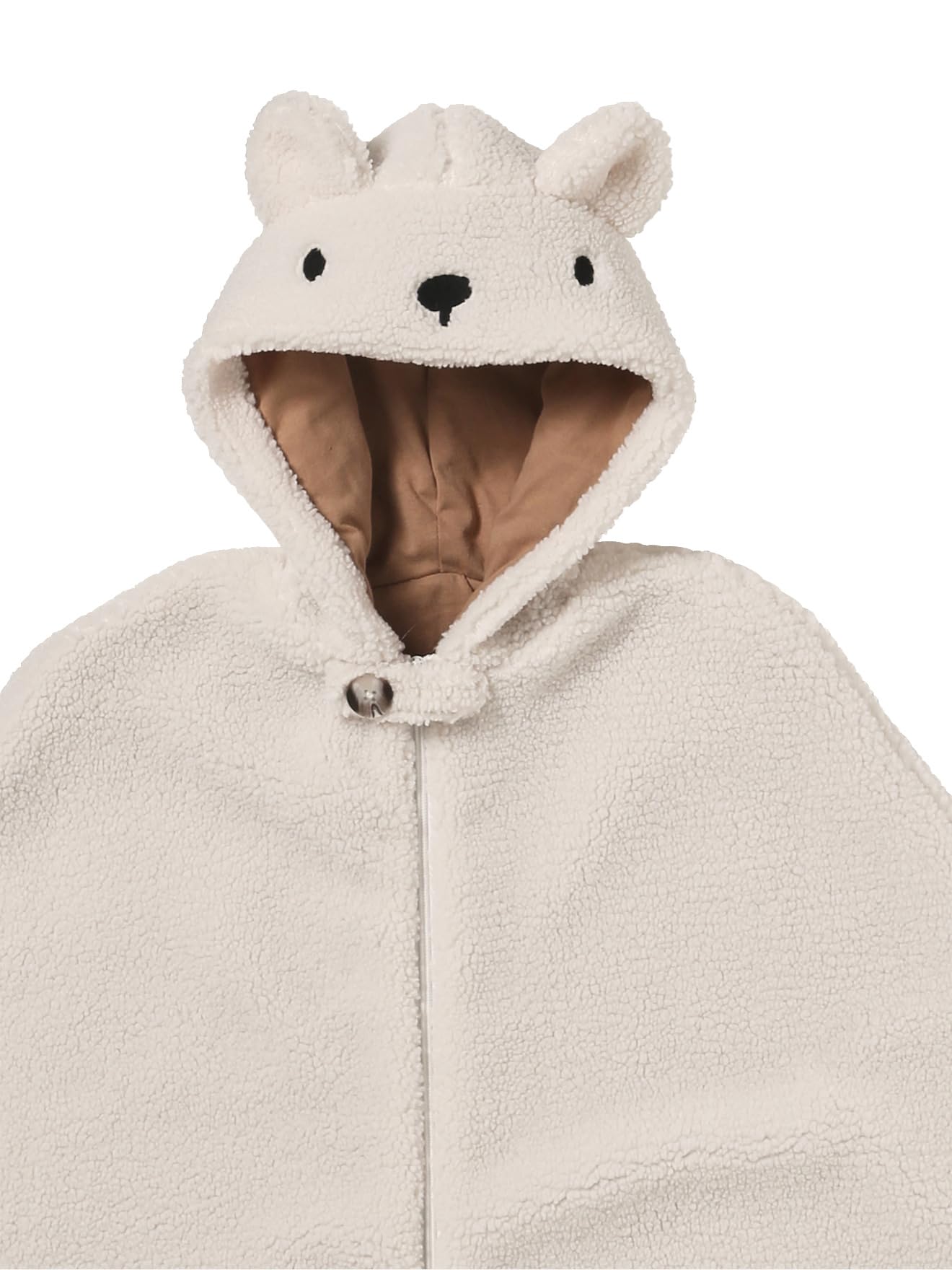 VERTBAUDET Poncho de voyage adaptable sur siège auto & porte bébé écru TU