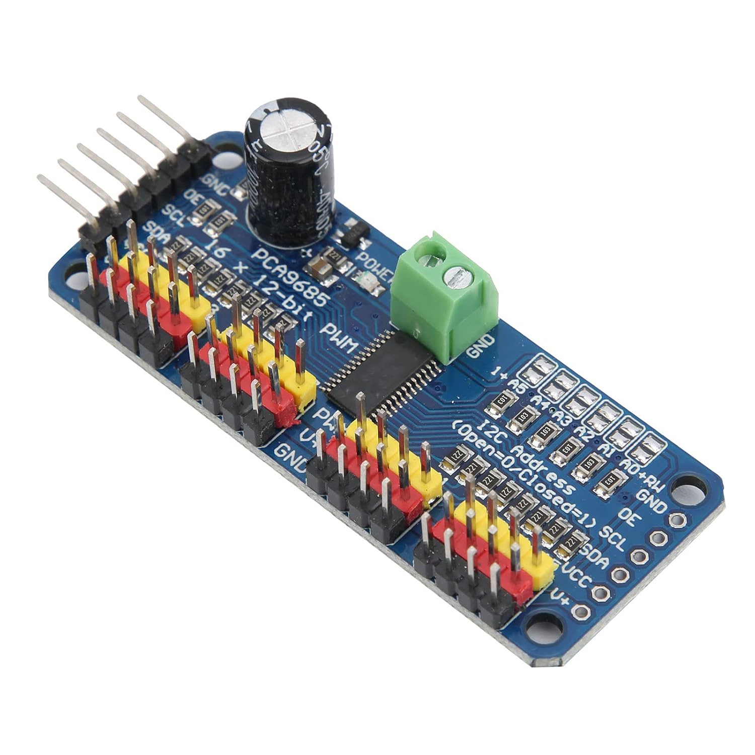PWM Servo, PWM 16Channel Motor Drive Module 16‑Channel