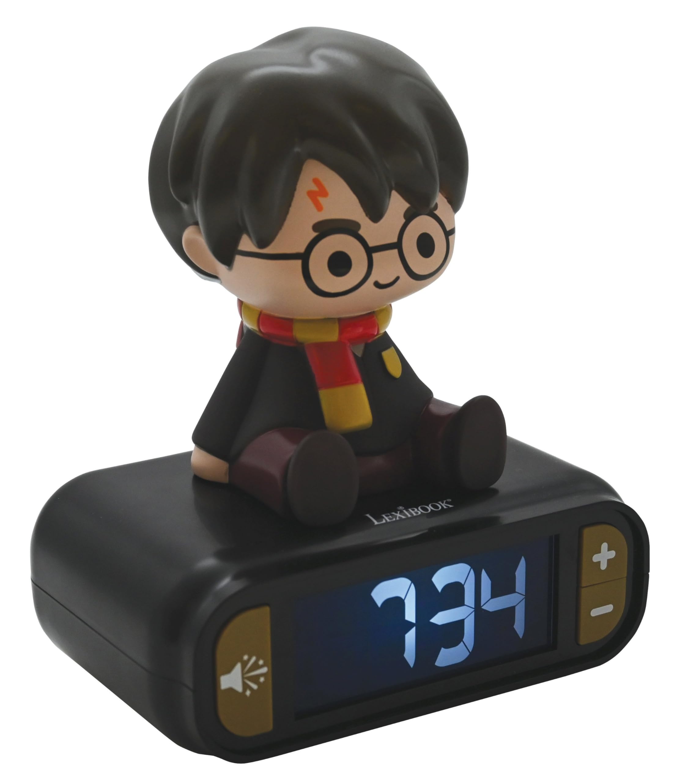 LEXIBOOK, Harry Potter, Nightlight alarm clock, Sounds and Melodies, LCD Backlit screen, Luminous, Snooze, Black, RL800HPLXB - Image 2