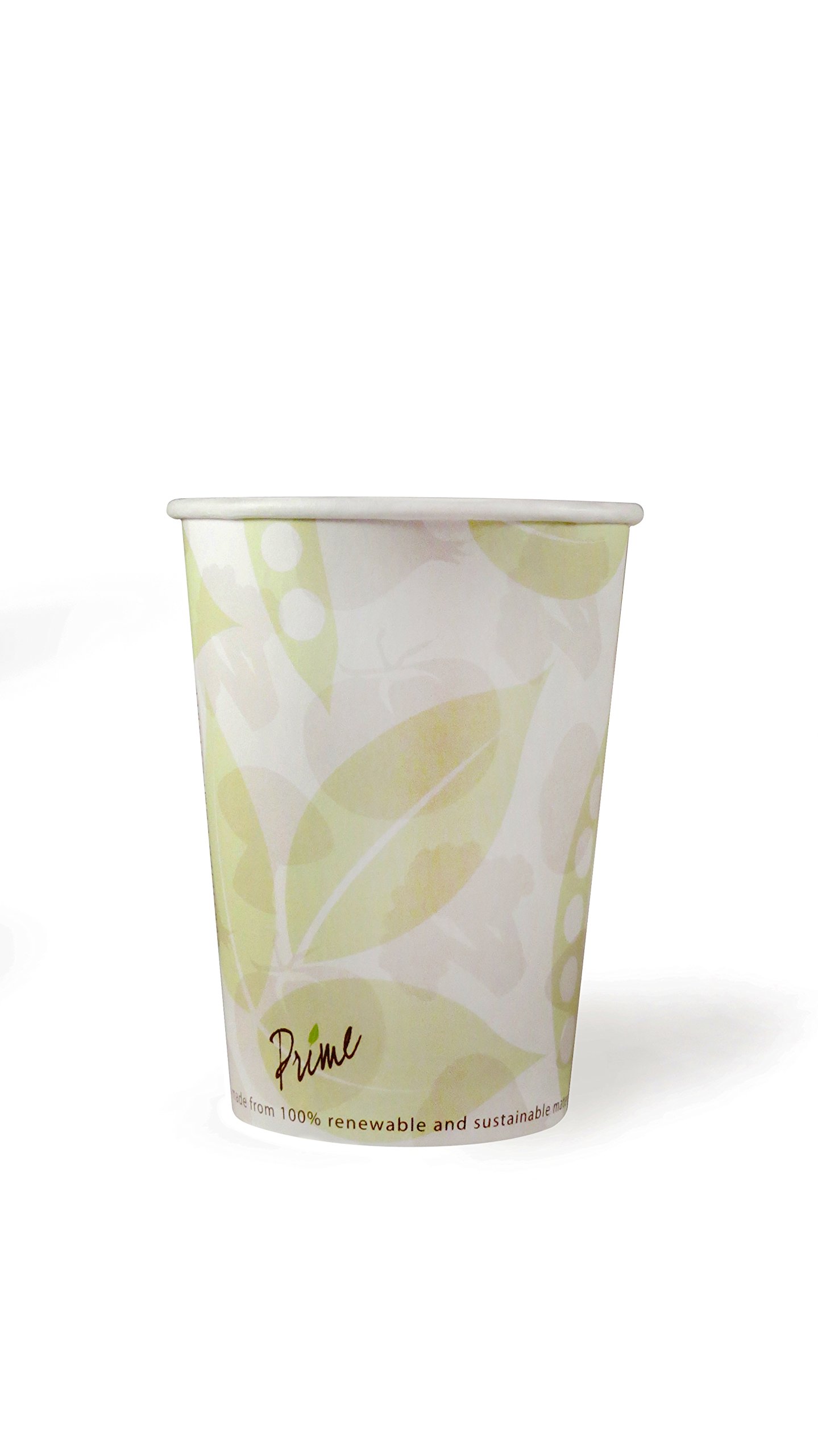 Primeware FC-32 Contenedor para sopa/alimentos-32 onzas-compostable-500/Cs (20 x 25), plástico, color verde