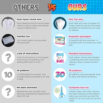 Funtopia Beads for Crafts, Pony Beads Keychain Making Kit, Bead Pets Art Crafts for Kids Beginners, Birthday Party DIY Craft for Girls Boys (1500 Bead, 30 Designs)