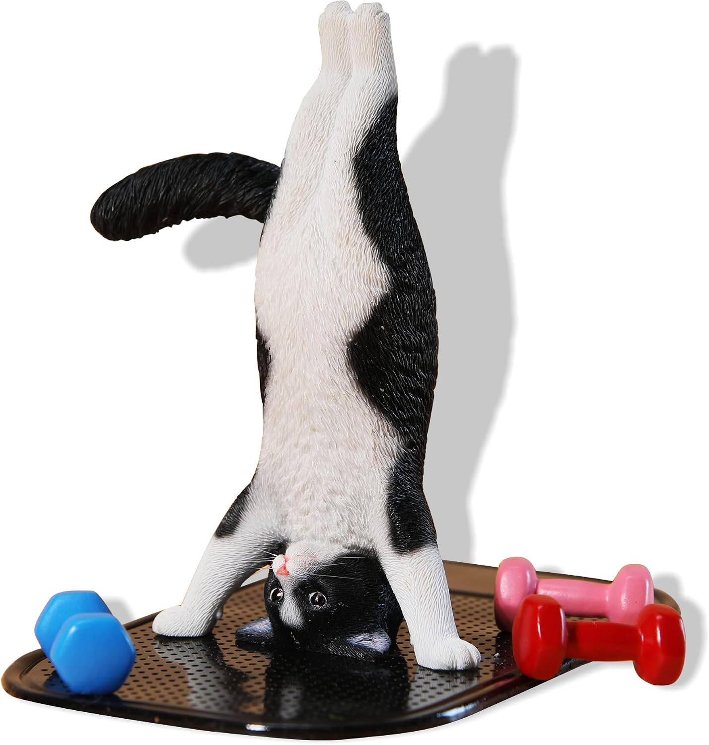 MMOS X JXK Doing Yoga Exercise Cat Statue with Intricate Details Gift for Cat Lovers