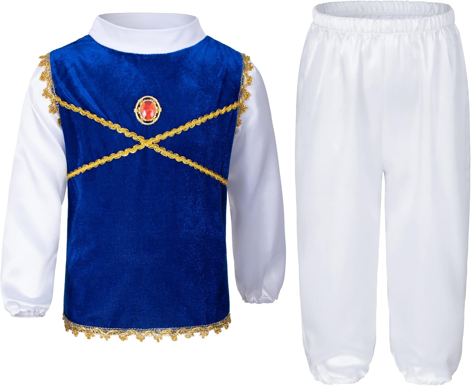 Boys Prince Charming Birthday Halloween Costume Cosplay Dress-Up Royal Outfits for Kids