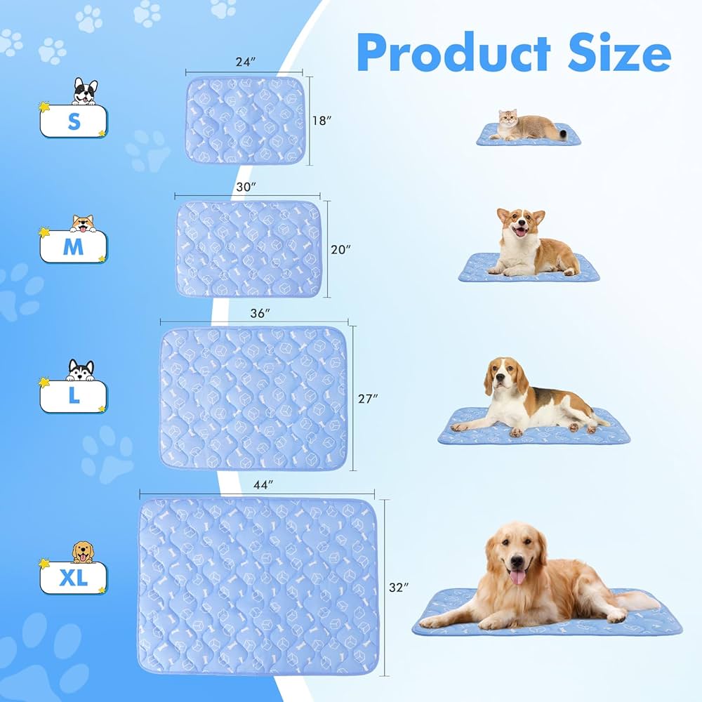 【バニラ】AIRMON Pet Cooling Mat with Fan Amazon.com : Rywell Dog Cooling Mat 2.0,44 * 32 Thicken