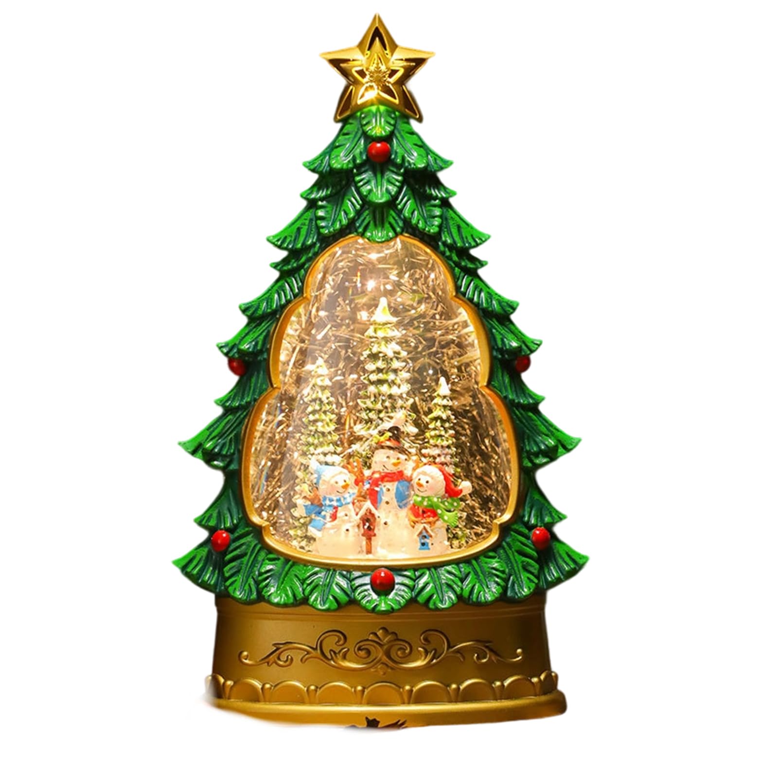 Buxuaaaa LED Musical Christmas Tree Desktop Adornment with Melodies and Safe PVC Matter for Vacation Home Party Deck Condensed Christmas Party Deck
