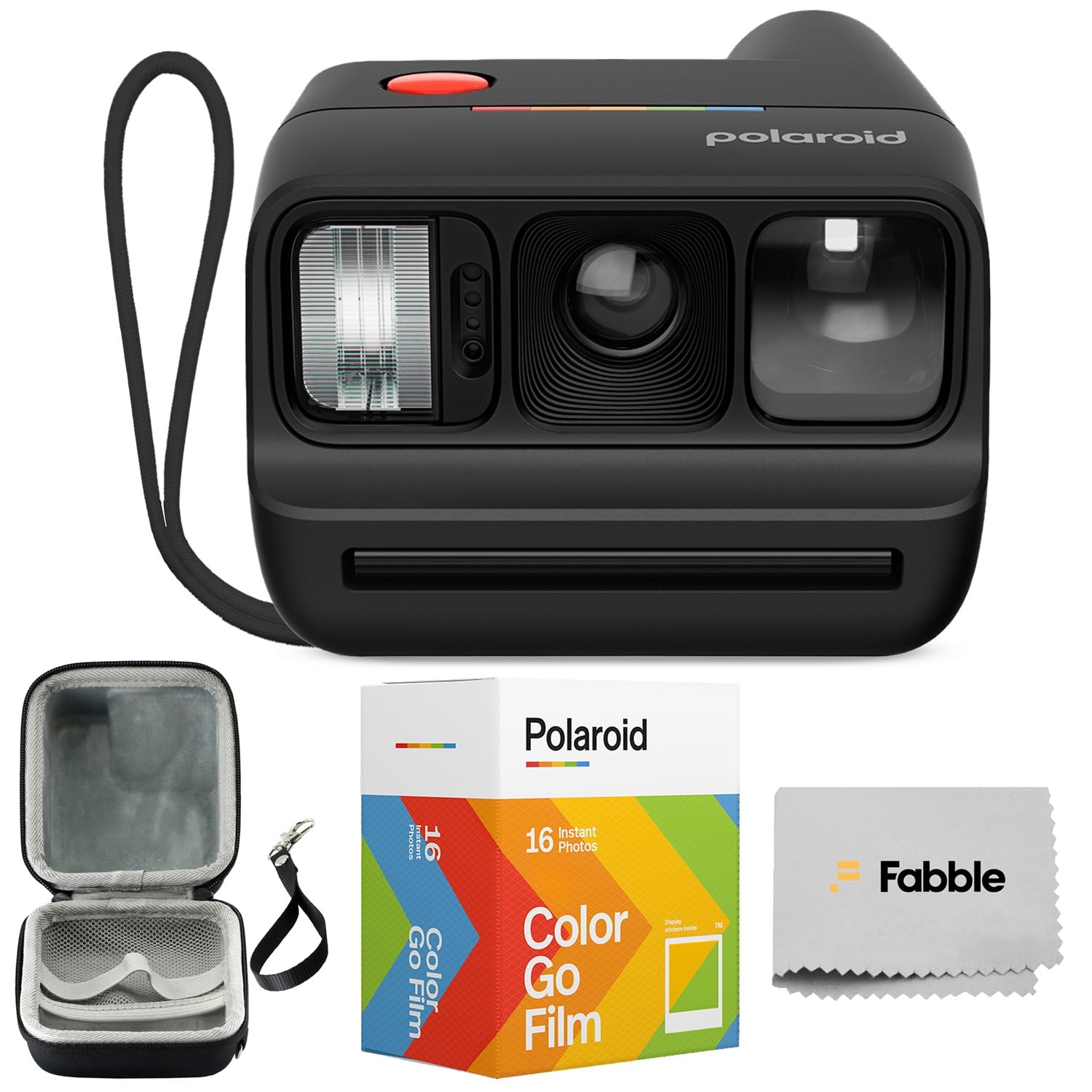 Polaroid Go Generation 3 Instant Film Camera Bundle with Go Color Film 16 Exposures, Protective Hard Case, Wrist Strap, USB-C Cable & Accs. for Instant Photography (Black)-picture-21