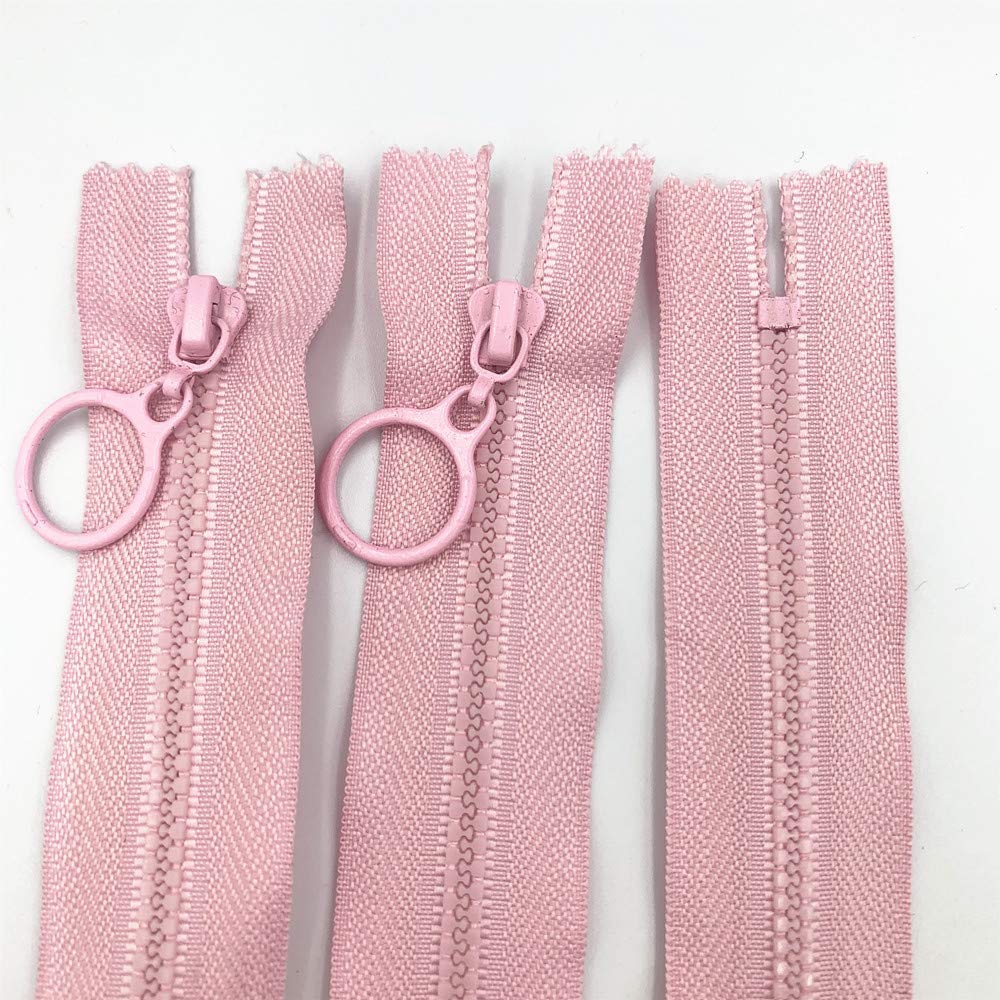 20 cerniere in resina plastica con anello di trazione 70 cm per fai da te, borse, cucito, artigianato (70 cm)