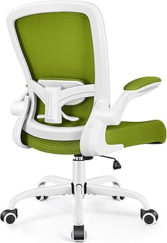 FelixKing Office Chair, Ergonomic Desk Chair Breathable Mesh Chairs Adjustable High Back Lumbar Support Flip-up Armrests, Executive Rolling Swivel Comfy Computer Chairs Home Office Avocado Green