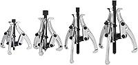DURATECH 4-Piece 3-Jaw Gear Puller Set 3-8 Inch CR-V Steel Fully Assembled for Gears Pulleys Bearings Flywheels