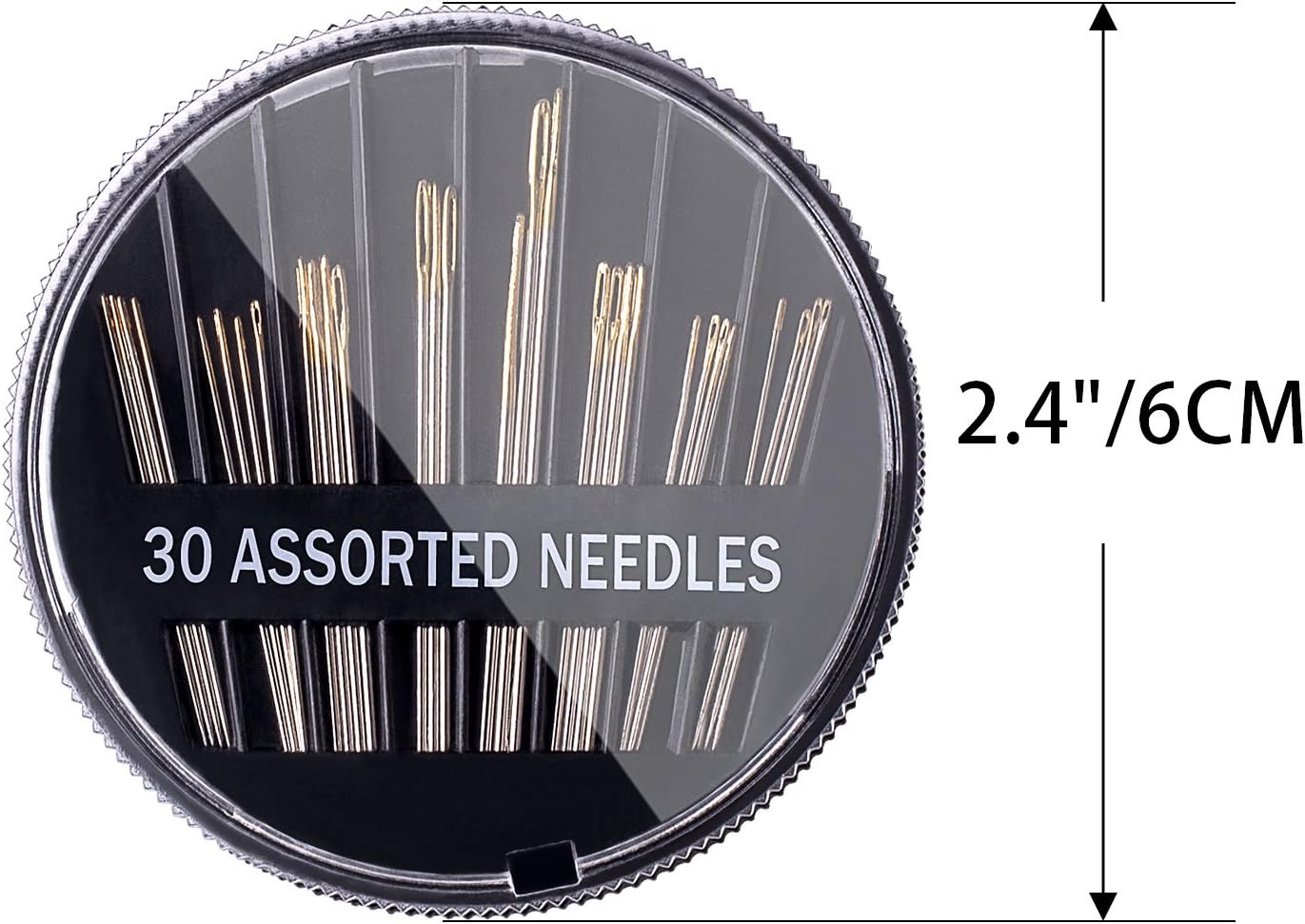 30 Count Assorted Hand Sewing Needles Per Pack, Total 4 Pack