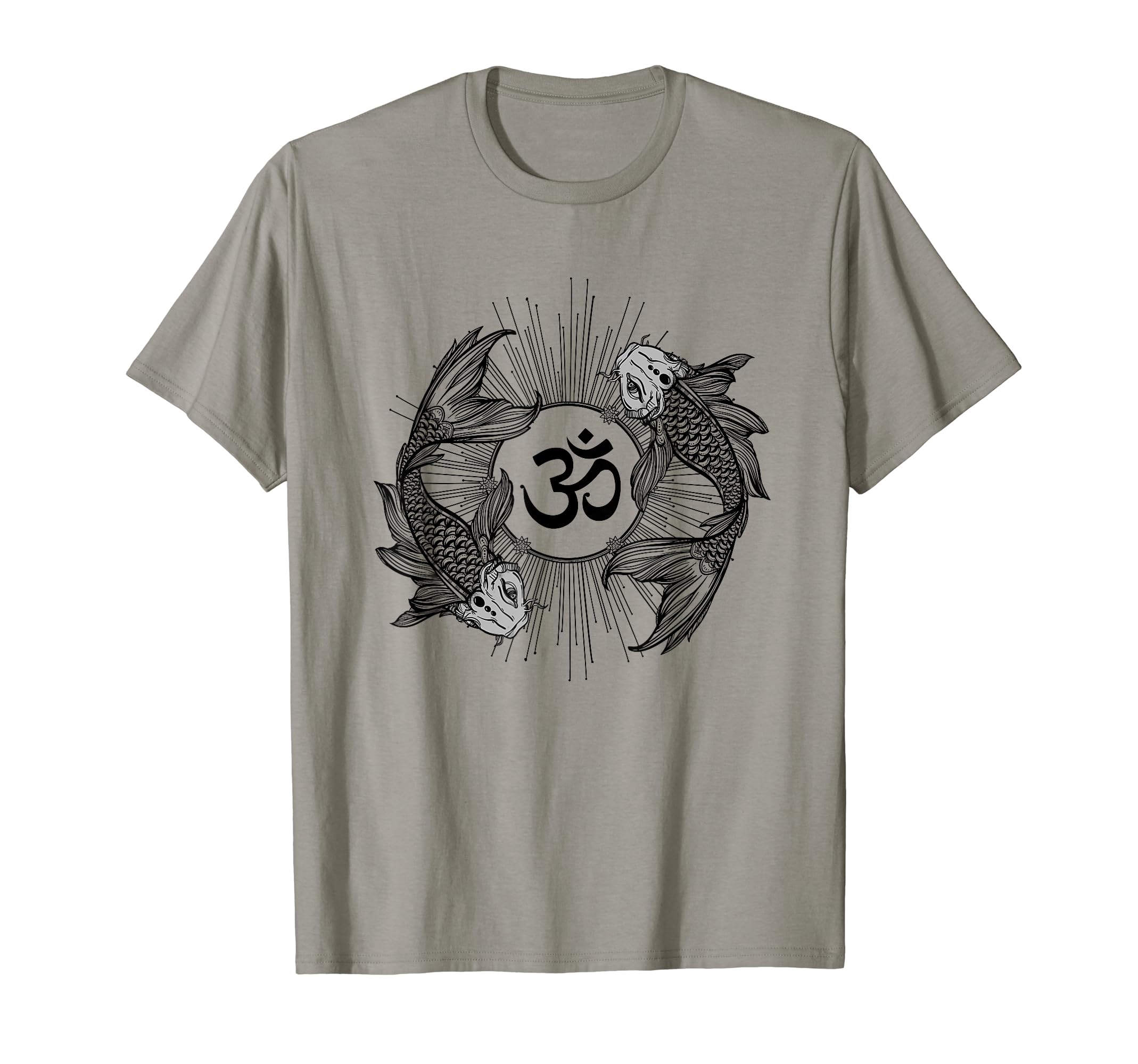 Koi Fish Yin Yang Aum Om Symbol T-Shirt