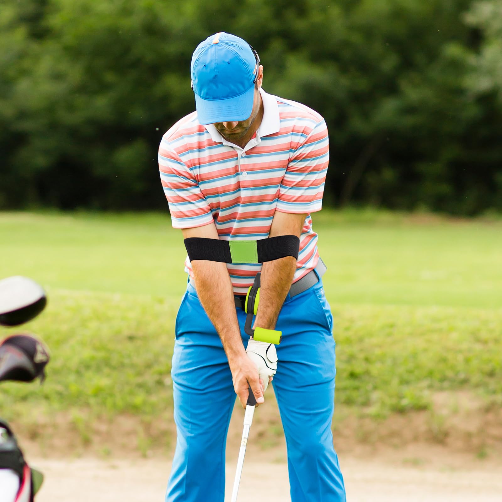 Entrenadores de Golf, Equipo de Práctica de Putting con Mecanismo Antideslizante para Mejorar el Swing