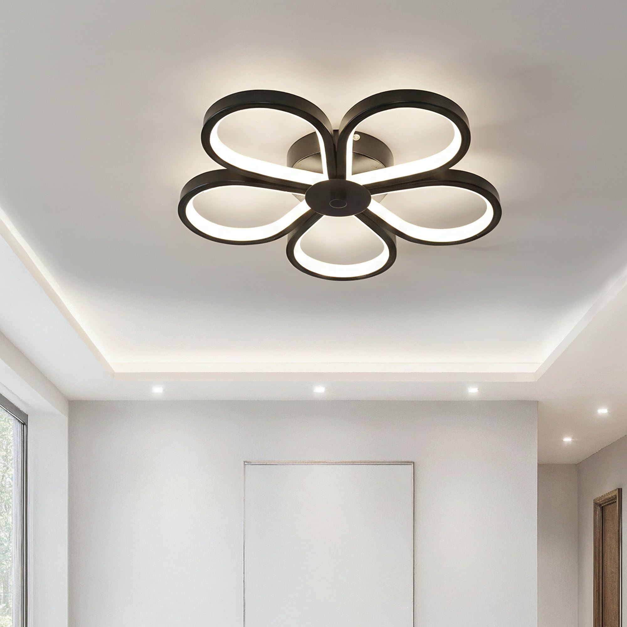 VERITY 50W LED Ceiling Light | 3 Color Modes (Warm, Natural, Cool) | High CRI ≥97 | Eye-Protecting Soft Light | ABS+PC Body | BIS Certified | Ideal for Bedroom, Study, Pooja & Corridor (Plum Blossom)-image-29