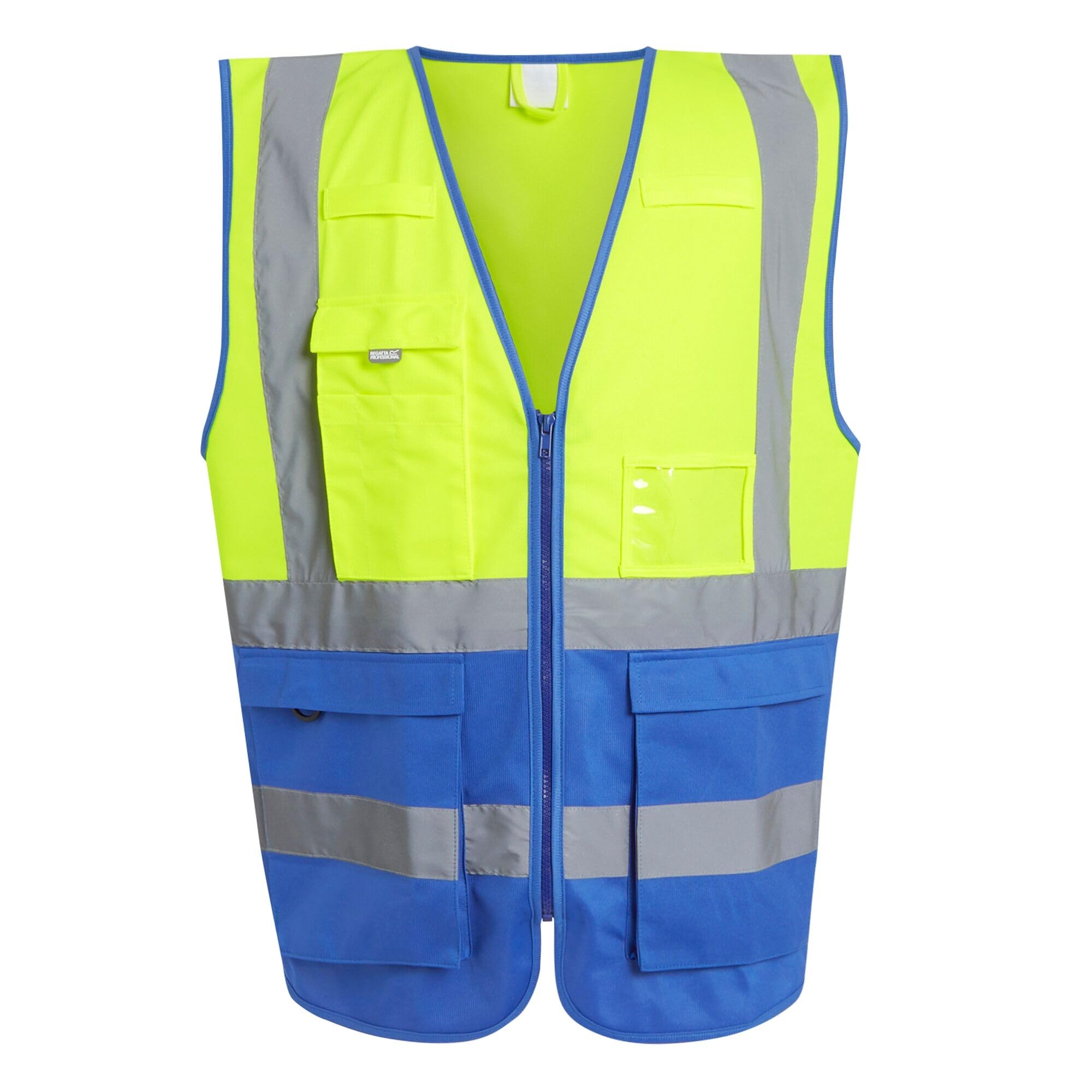 Regatta Men's Yellow Royal Blue Pro Hi-Vis Executive Vest in Size 3XL, Sports Direct
