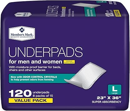 Members Mark Waterproof Large Mattress Cover, 23 x 36 in, White, 120 Count