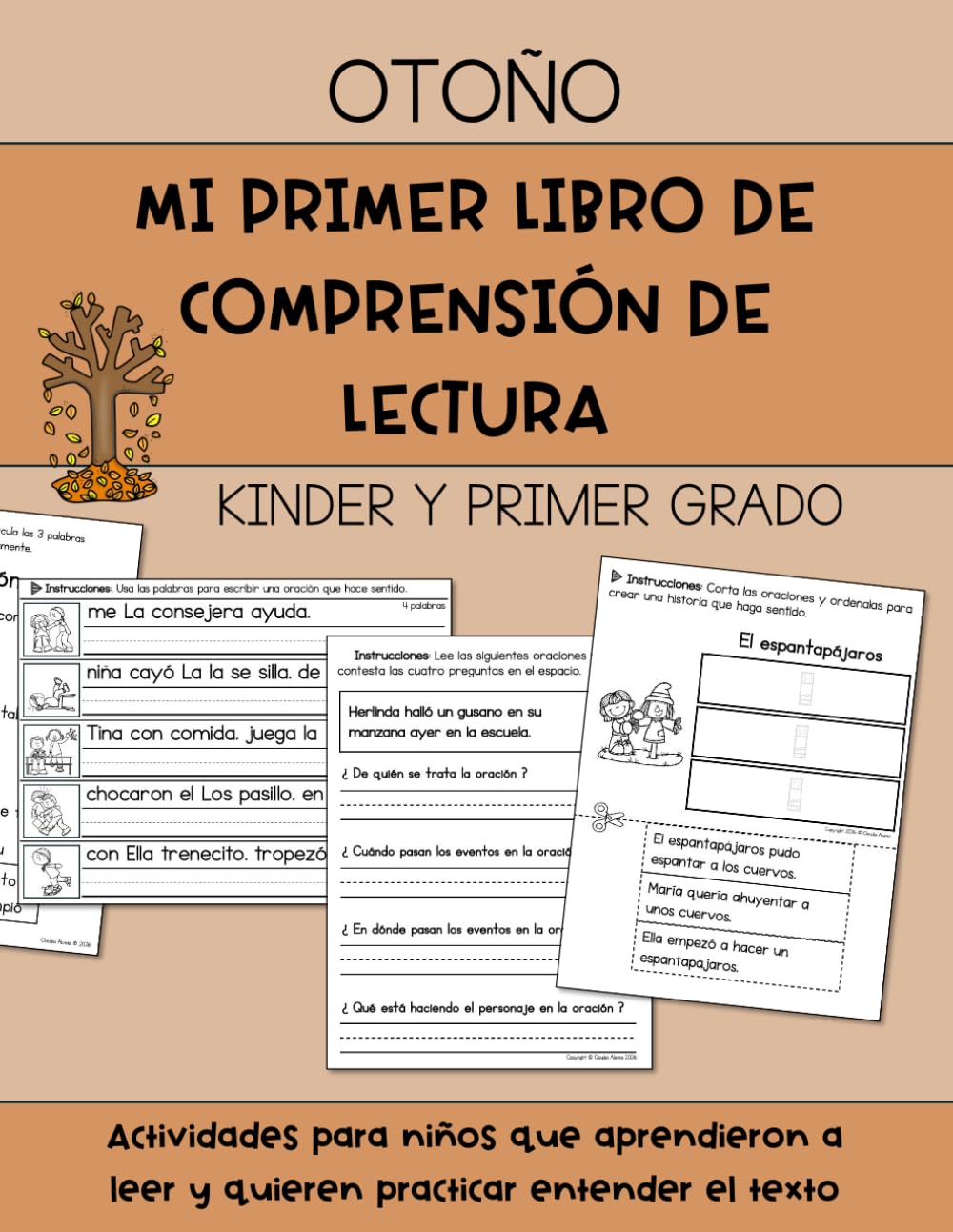 Mi primer libro de comprensión de lectura [Edición otoño]: Actividades para niños que aprendieron a leer y quieren practicar entender el texto (Libros ... para practicar la comprensión de lectura)