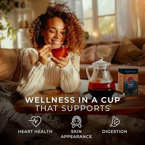 Miniatura 4 de Gya Tea Co Pure Rooibos - Té de hierbas de hojas sueltas  Té Rooibos descafeinado  Té de hojas sueltas 100% natural sin ingredientes artificiales