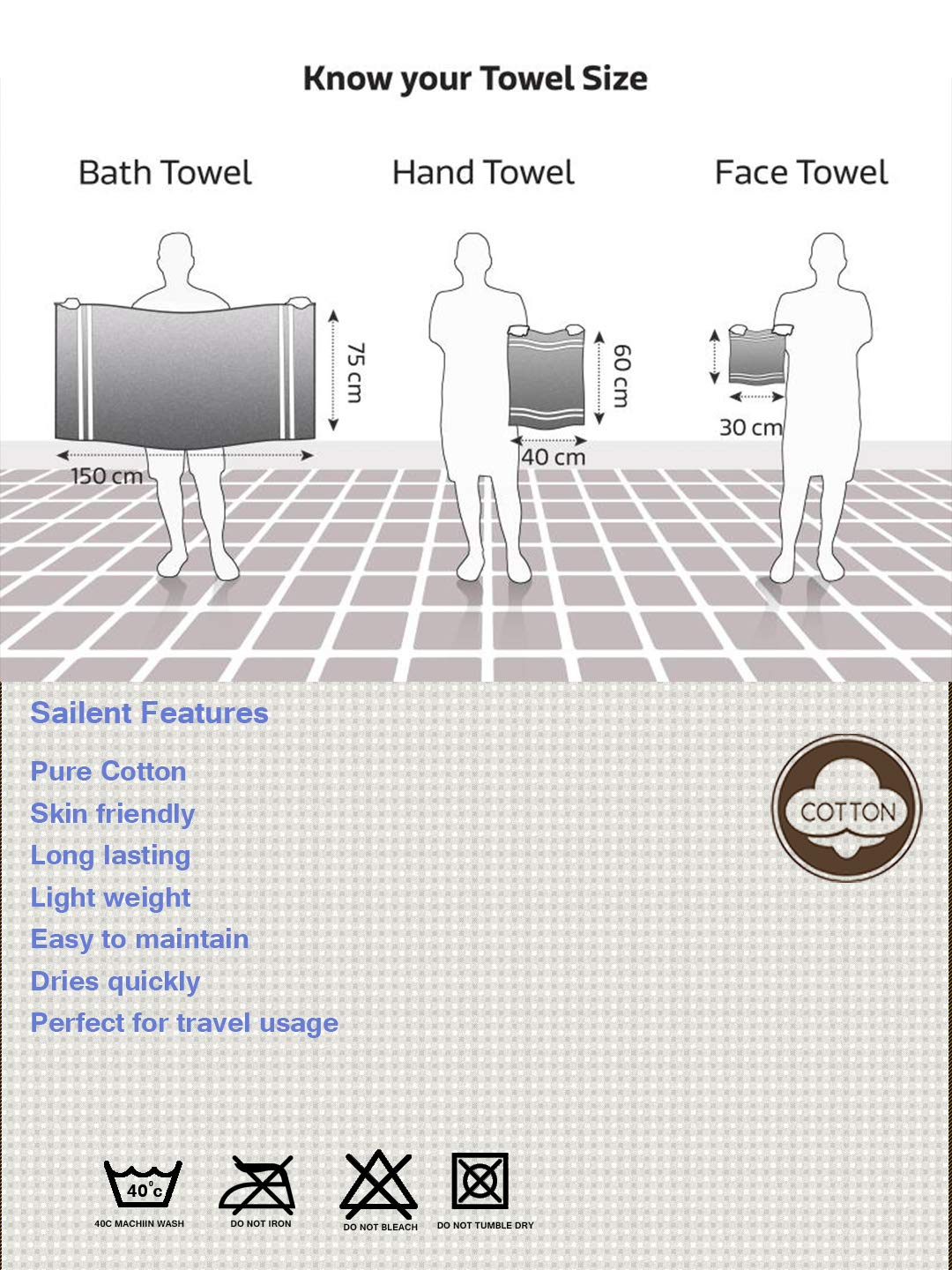 Athom Living Light Weight Cotton Premium Bath Towel 75x150 cm (S4) offers donot miss 5 Athom Living Light Weight Cotton Premium Bath Towel 75x150 cm (S4) offers donot miss