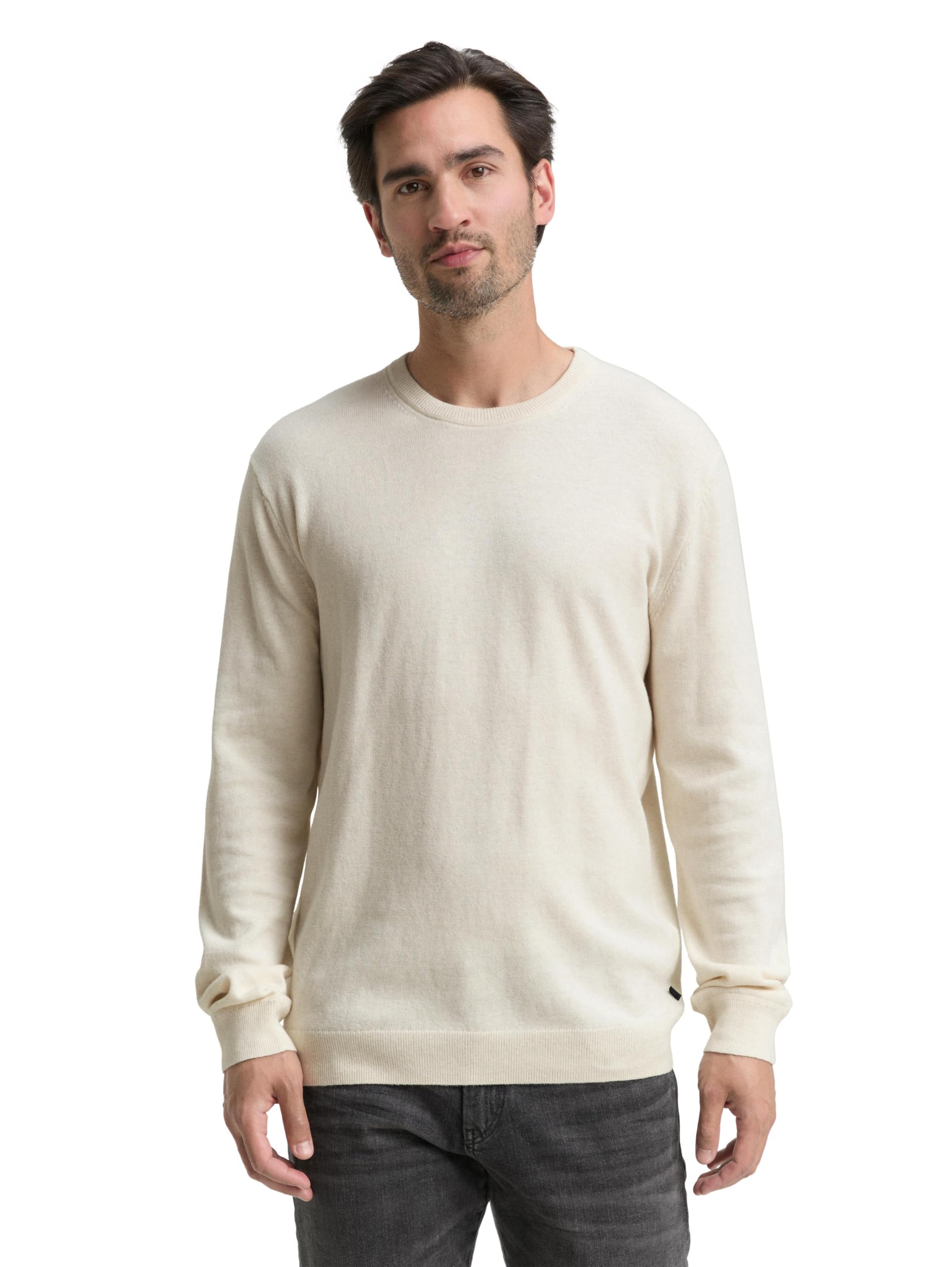 Tom Tailor Herren 1048015 Strickpullover mit Kaschmir-Anteil (1er Pack)