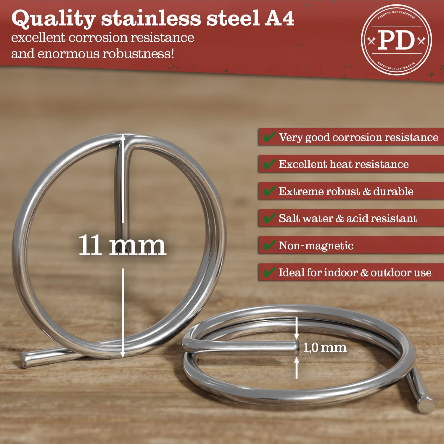Coppiglia Divisa In Acciaio Inox 316 – 4x30 Mm, 4 Pezzi, Per Meccanica E Auto