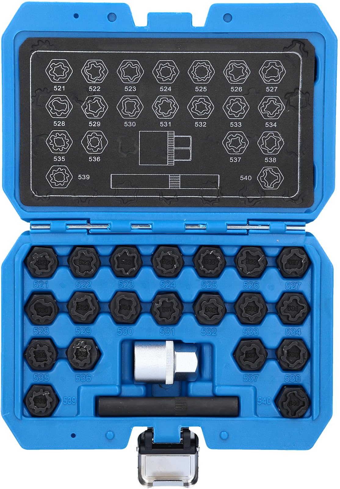 BRILLIANT TOOLS BT691390 Surtido de tornillos antirrobo para llantas para VW, 22 pzs [Powered by KS TOOLS]