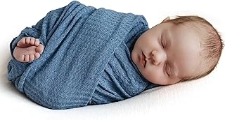 Newborn Photography Props for Baby Boys and Girls Newborn Wraps for Infant Baby Photoshoot Waffle Texture Knit Blanket