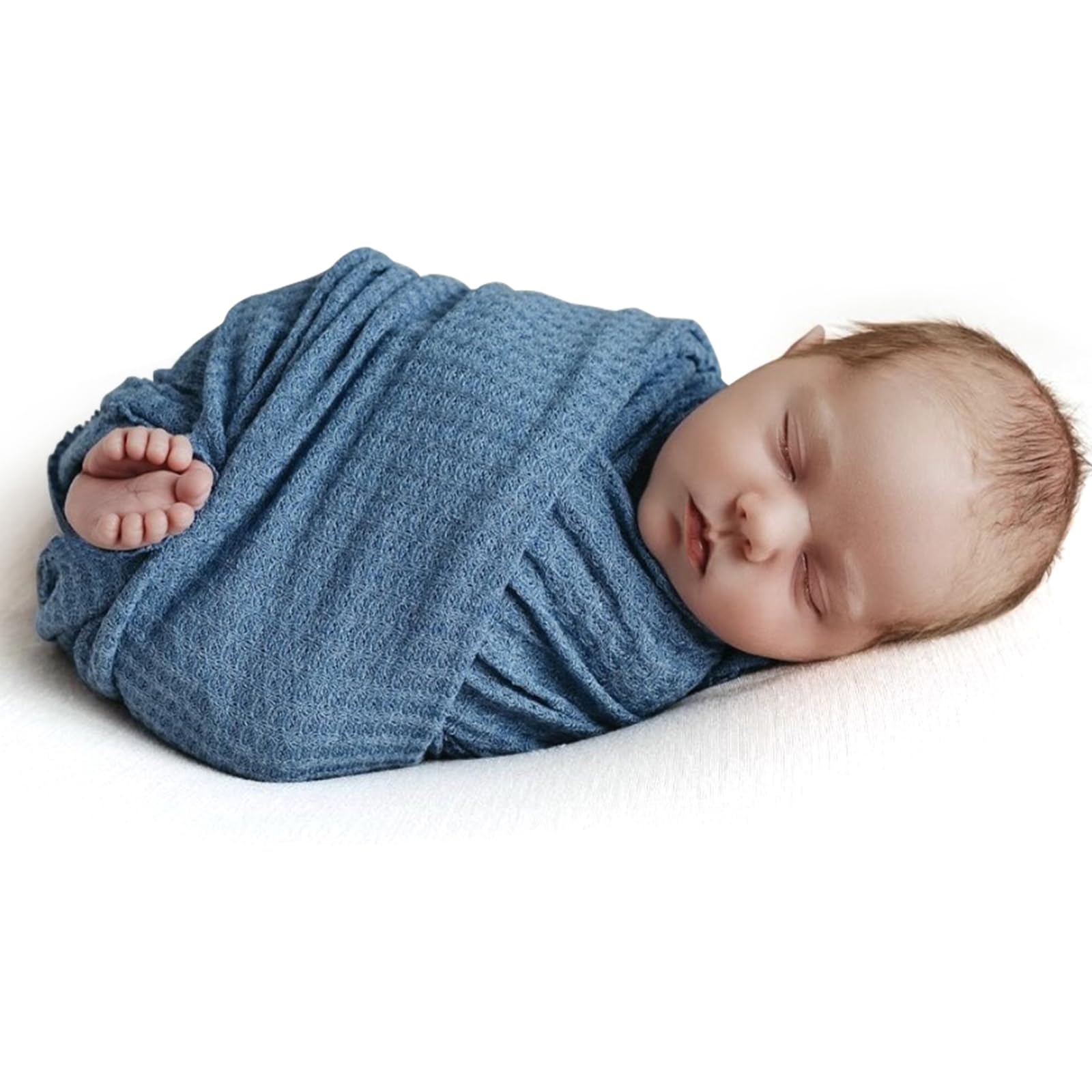 Newborn Photography Props for Baby Boys and Girls Newborn Wraps for Infant Baby Photoshoot Waffle Texture Knit Blanket