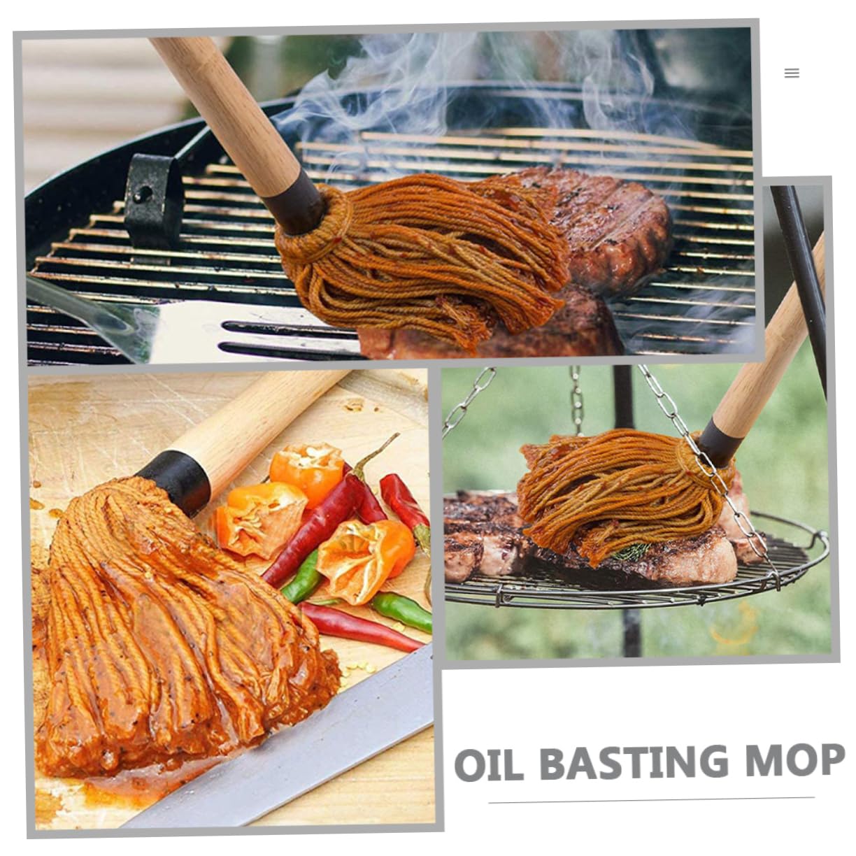 5 Sets Bbq Dip Pinsel Set Bbq Sauce Grillzubehör Grillzubehör Für Den Außengrill Barbecue Bbq Mopp Küchen Basting Öl Bbq Grill Heißbraten Reine Baumwolle